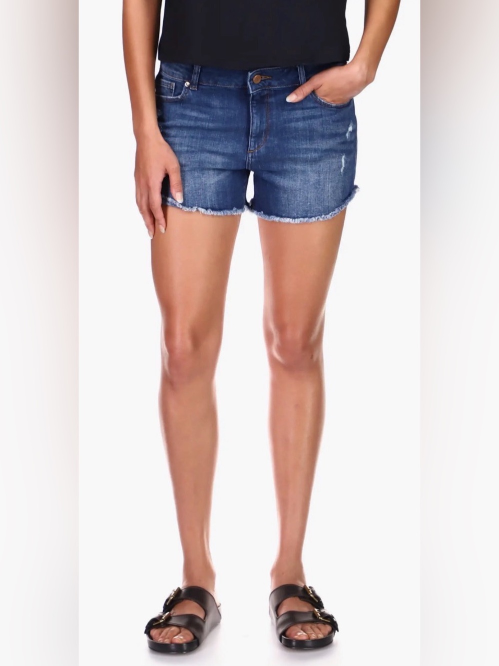 DL1961 Karlie Cutoff Denim Boyfriend Shorts